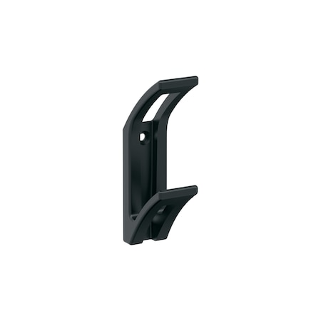 Amerock Avid Contemporary Double Prong Matte Black Wall Hook H37010MB